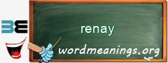 WordMeaning blackboard for renay